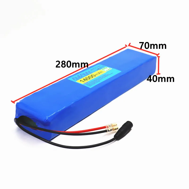 36V E-bike Battery pack 14Ah 10S3P 500W 18650 rechargeable battery for electric scooters, with 15A discharge BMS, 42V charger