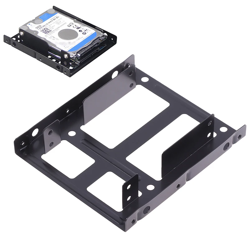 Internal Desktop SSD Adapter Tray, 2.5 to 3.5 Inch Dual Hard Drive Mount Bracket