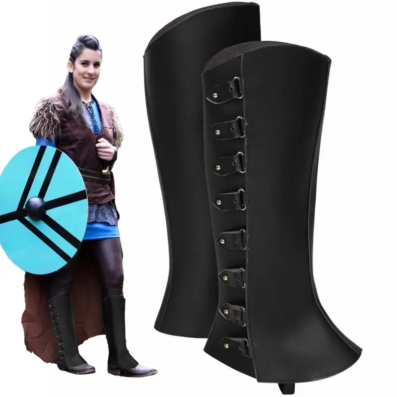 

Pirate Boot Covers Faux Leather Pirate Boots Men's Pirate Boots For Adults & Children Gaiters Knight Warrior Cosplay Church