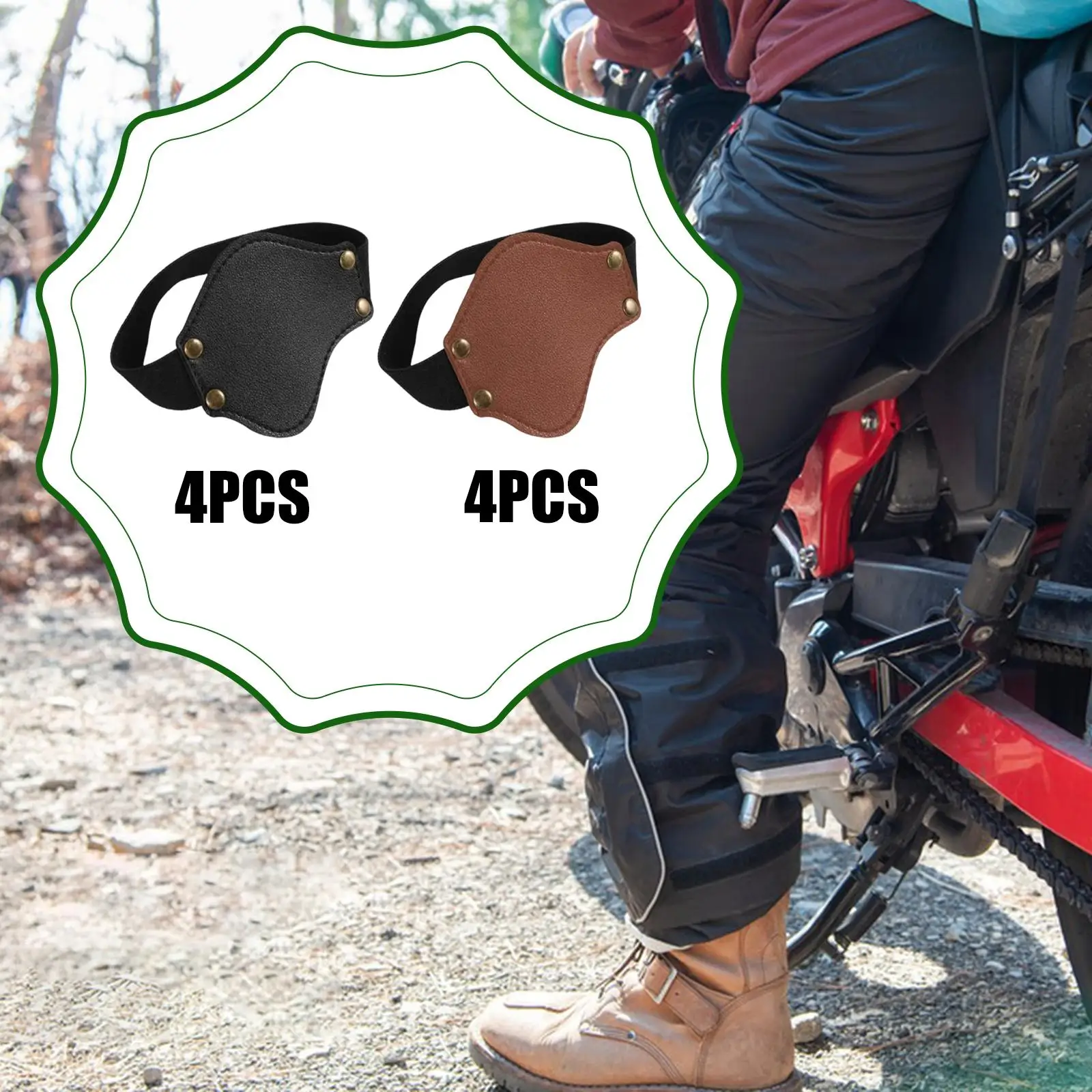 

4Pcs Generic Motorcycle Shoe Protector Pads Practical Motorcycle Shifter Pad