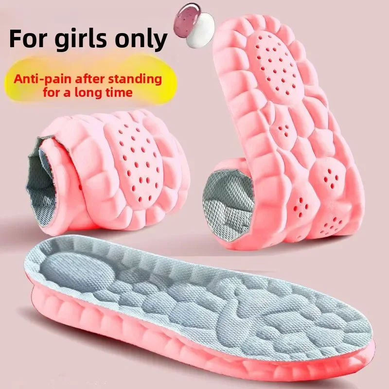 

Симпатичные стельки для девочек: устойчивые к запаху, дышащие, впитывающие пот, амортизирующие для занятий спортом/бегом, ультра-мягкие для длительных подставок.