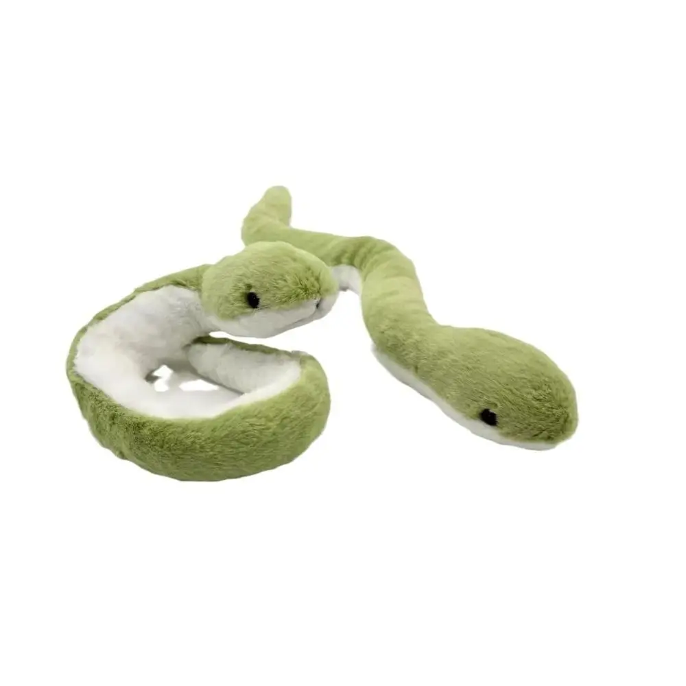 Plush Year of The Snake Plush Toy Wrap Around Arm Little Snake Snake Stuffed Plush Doll Soft Cartoon Green Snake Animal Doll