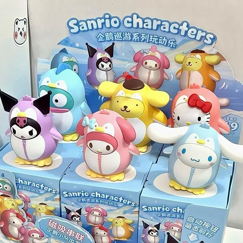 

Sanrio Blind Box Kuromi Cinnamoroll My Melody Hello Kitty Pompompurin Magnetic Connect Kawaii Collectible Toy Gift for Girls Fan