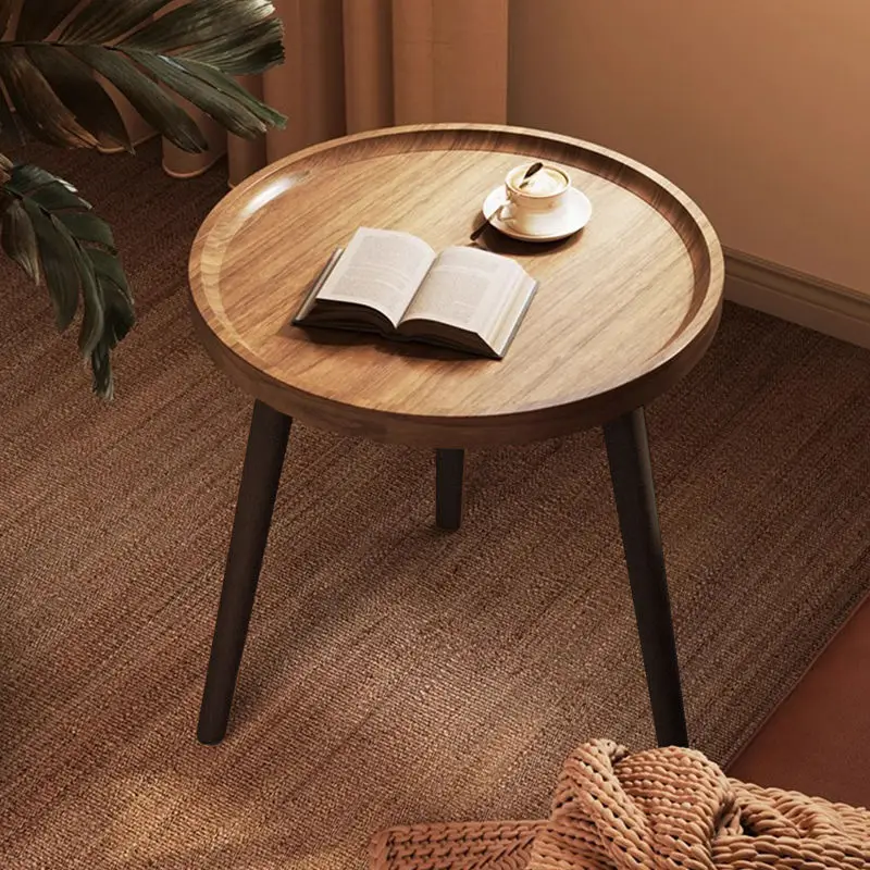 

Medieval minimalist coffee table Japanese creative annual ring small coffee table small apartment coffee table living room sofa