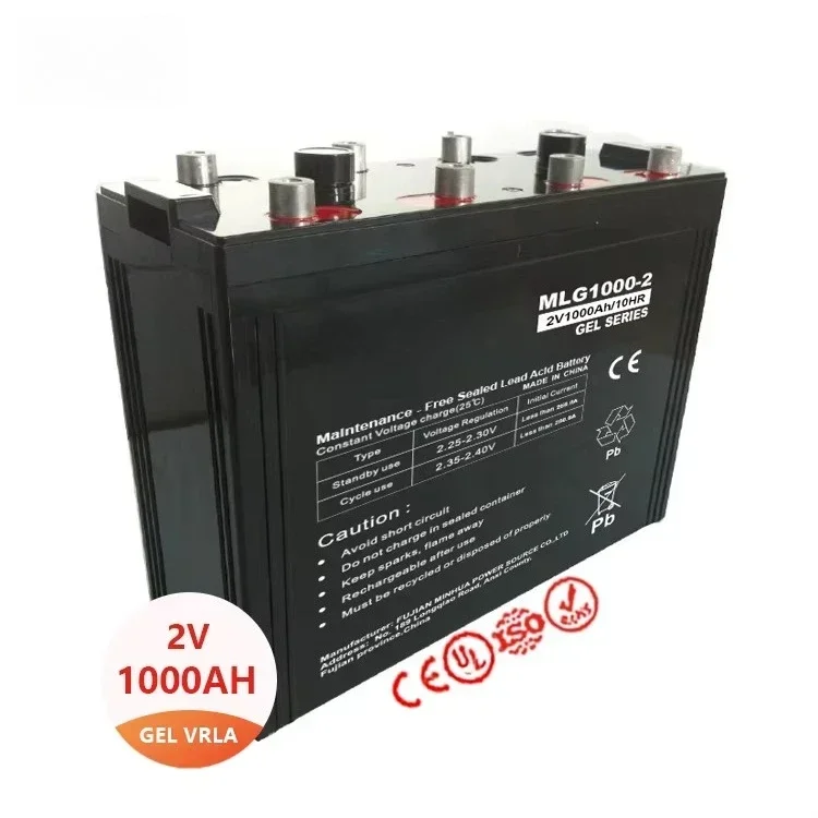 

MHB MLG1000-2 1000Ah 2V Lead Acid Gel Battery for Solar System Energy Storage UPS GFM 2 Volt VRLA Solar VRLA Battery