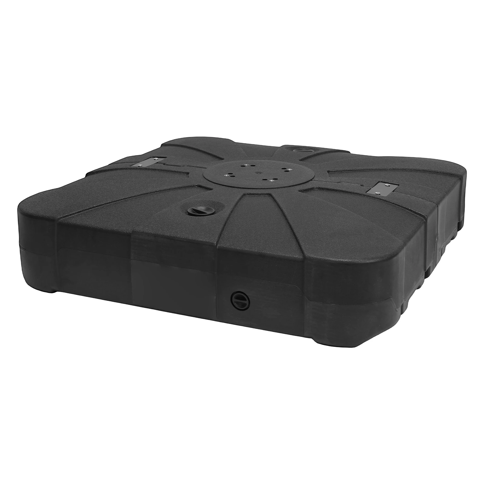 

Cantilever Offset Patio Umbrella Stand Fillable Patio Umbrella Stand Base with Wheels for Garden and Poolside