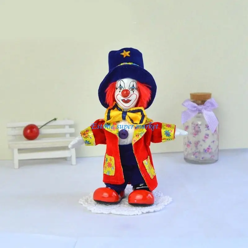 

090B Creatively Designed Ceramic Happy Figure Adjustable Pose Christmas Party Decoration