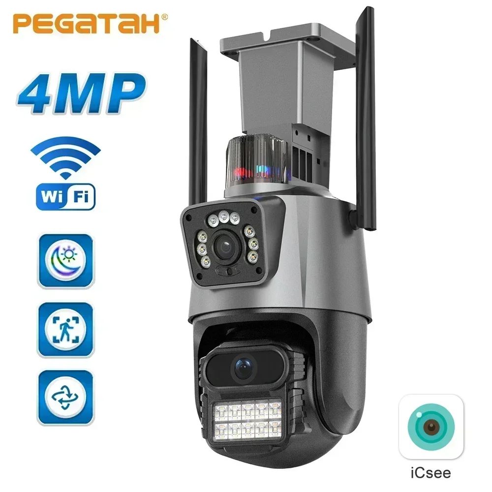 8mp-4k-wifi-camera-dual-lens-security-protection-waterproof-security-cctv-video-police-light-alarm-surveillance-camera