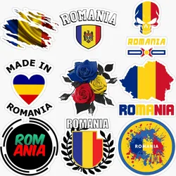 Romania GR Flag Map National Emblem Skull Stickers Laptop Wall Room Bicycle Helmet Window Car Motorcycle Off-road Truck Decal