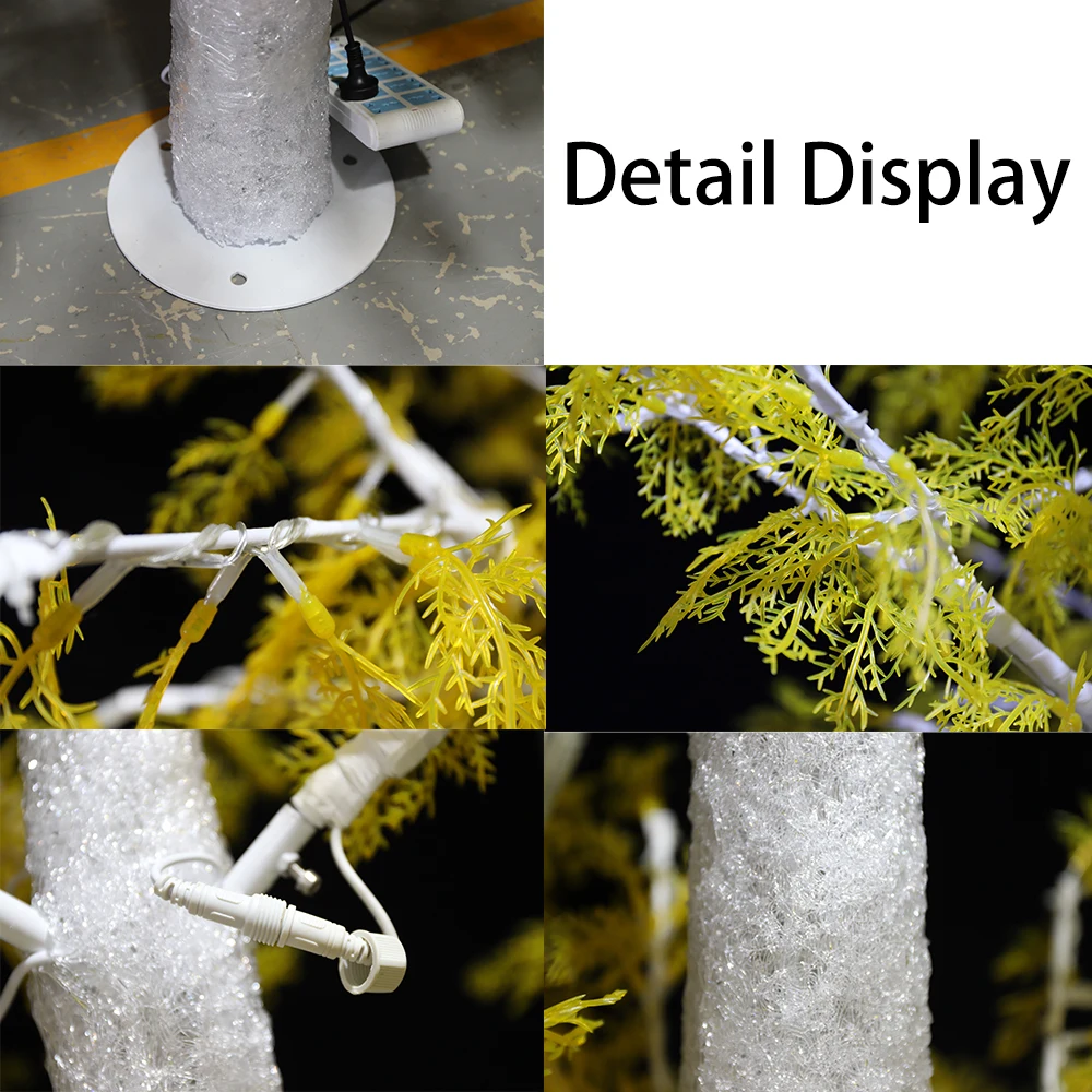 Modern IP65 LED Artificial Christmas Tree Indoor/Outdoor Landscape Fairy Lights for Wedding Halloween New Year's Day Decorations