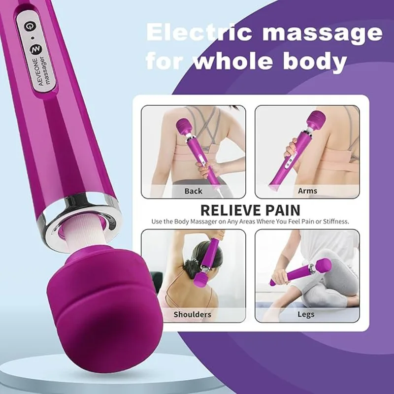 

10 Mode Massager Big Tool Electric Foot Neck Back Hand Leg Arm Shoulder Massage Aches Sports Recovery Plug Charging No Battery