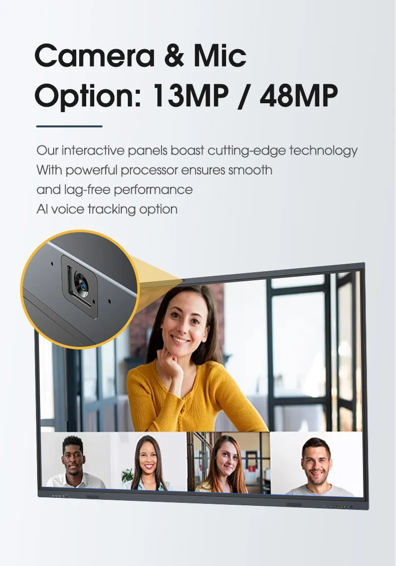 ITA OEM 55 65 75 85 86 100 110 بوصة لوحة مسطحة تفاعلية متعددة شاشة تعمل باللمس سبورة بيضاء رقمية لوحة ذكية للتعليم #4