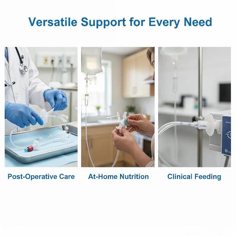 1Pcs Disposable Gastrostomy Tube  Grade Silicone Feeding Gastric Tube For Clinical Hospital Enteral Nutrition Care
