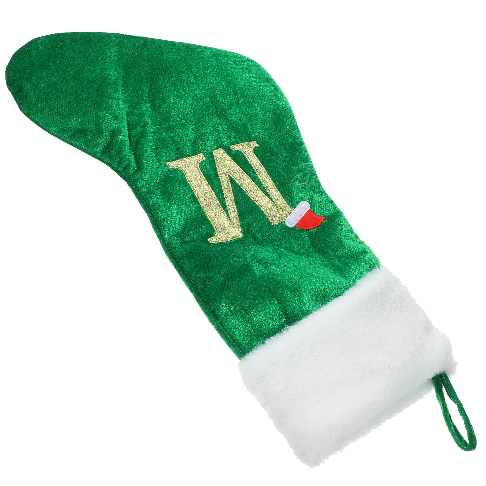 

Pattern Christmas Stocking Hanging Holiday Stockings Decorate Shape Cloth with Names