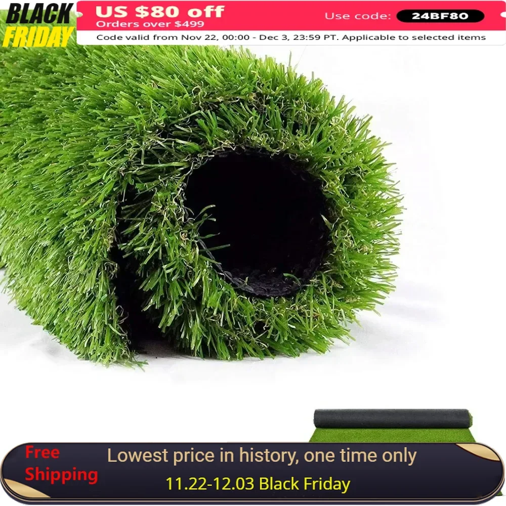 Artificial Lawn, Turf Lawns Customized Size 8 X 18 Feet, 1.38