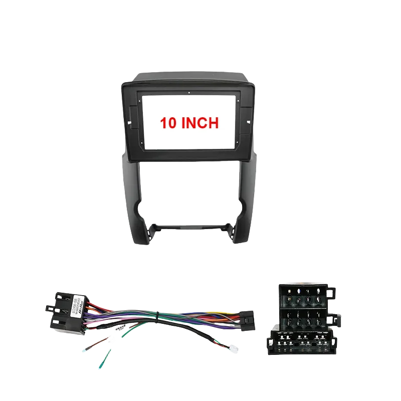 Para KIA SORENTO 2009-2012 Kits de tablero de audio Marco Facia Panel Player Marco de pantalla de DVD de 10 pulgadas (negro mate)
