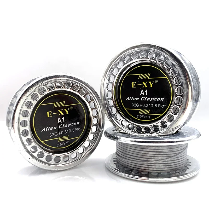 

Vmiss плоский Alien Clapton провод 32 г 15 футов DIY катушка для RDA RBA перестраиваемые нагревательные провода для распылителя аксессуары для вейпа