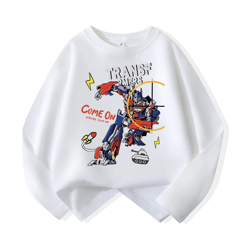 Transformers 3d impression Optimus Prime coton T-shirt dessin animé Rinted haut à la mode à manches courtes vêtements pour enfants cadeaux d'anniversaire