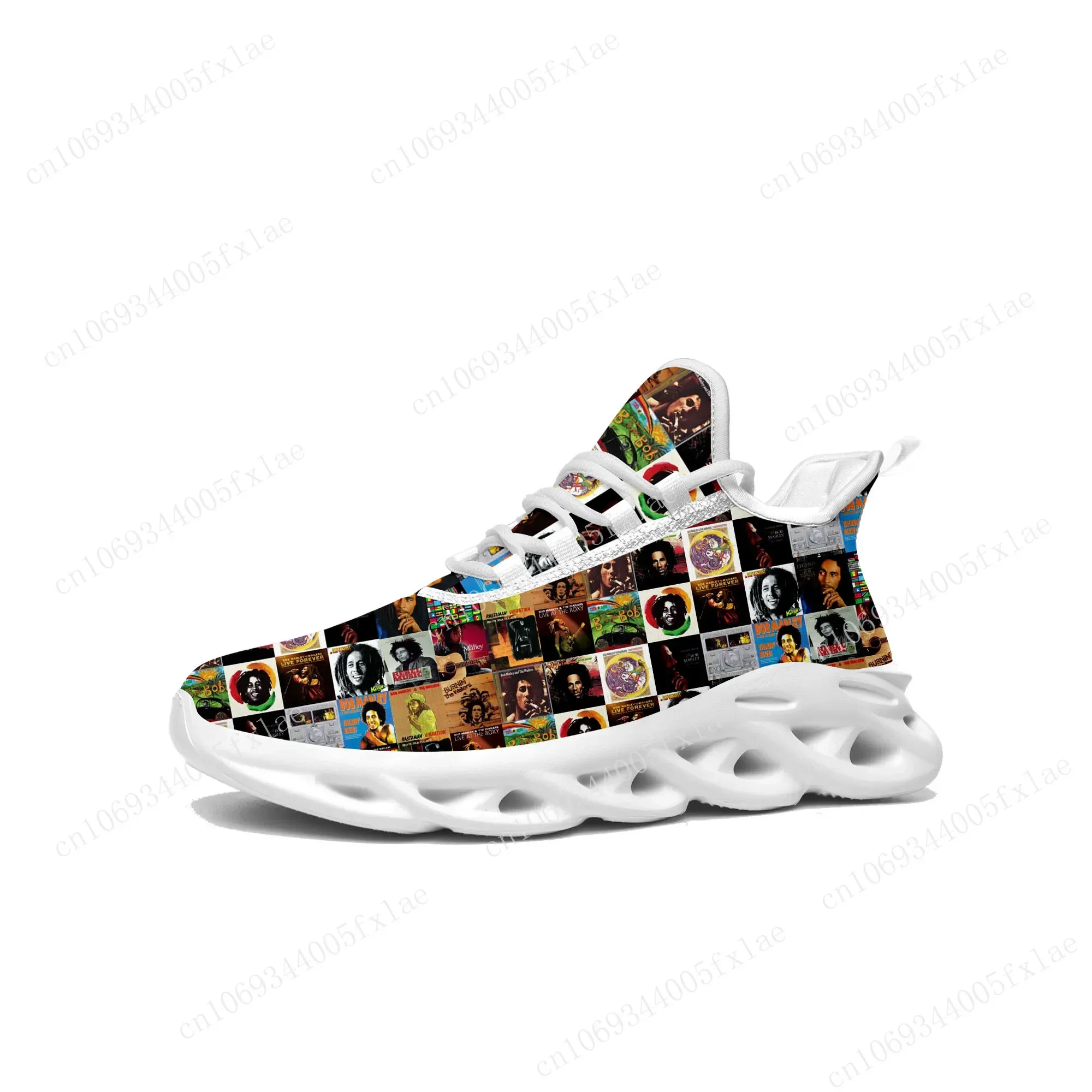 Reggae Rock Music Star Bob Marley Flats Sneakers Mens Womens Sports Running Shoe Sneaker Lace Up Mesh Footwear Tailor-made Shoe