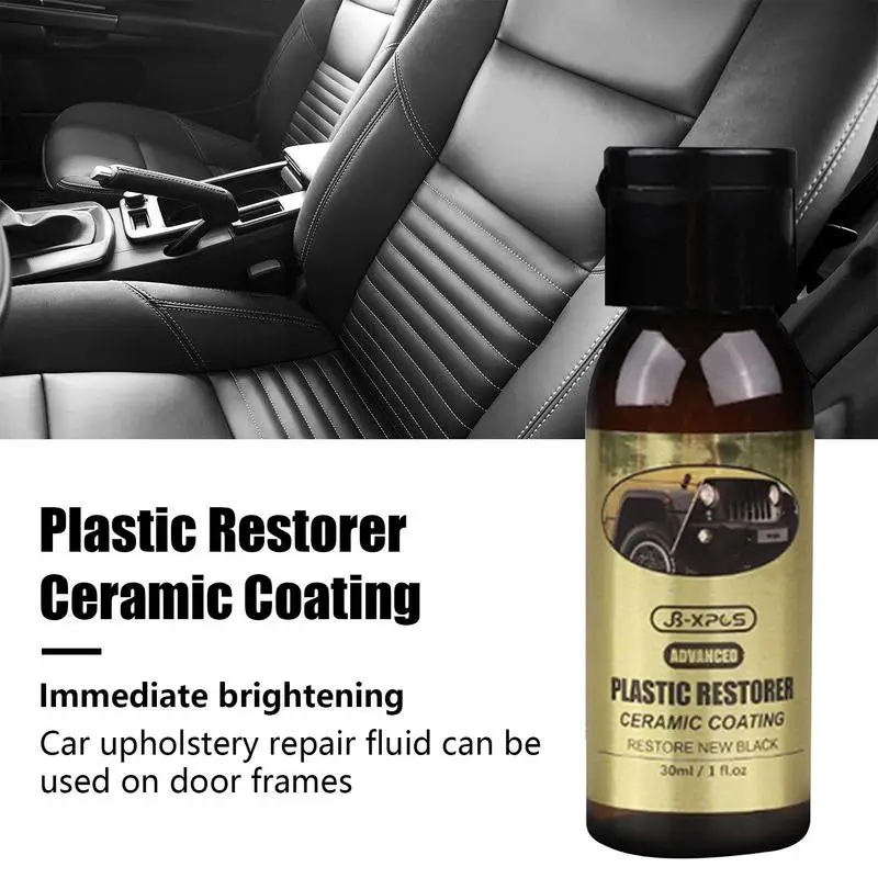 Car Tire Shine Coating Tyre Gloss Plastic Restorer Agent Spray Polishing Brightener Auto Car Detailing Repair Coating Renovator