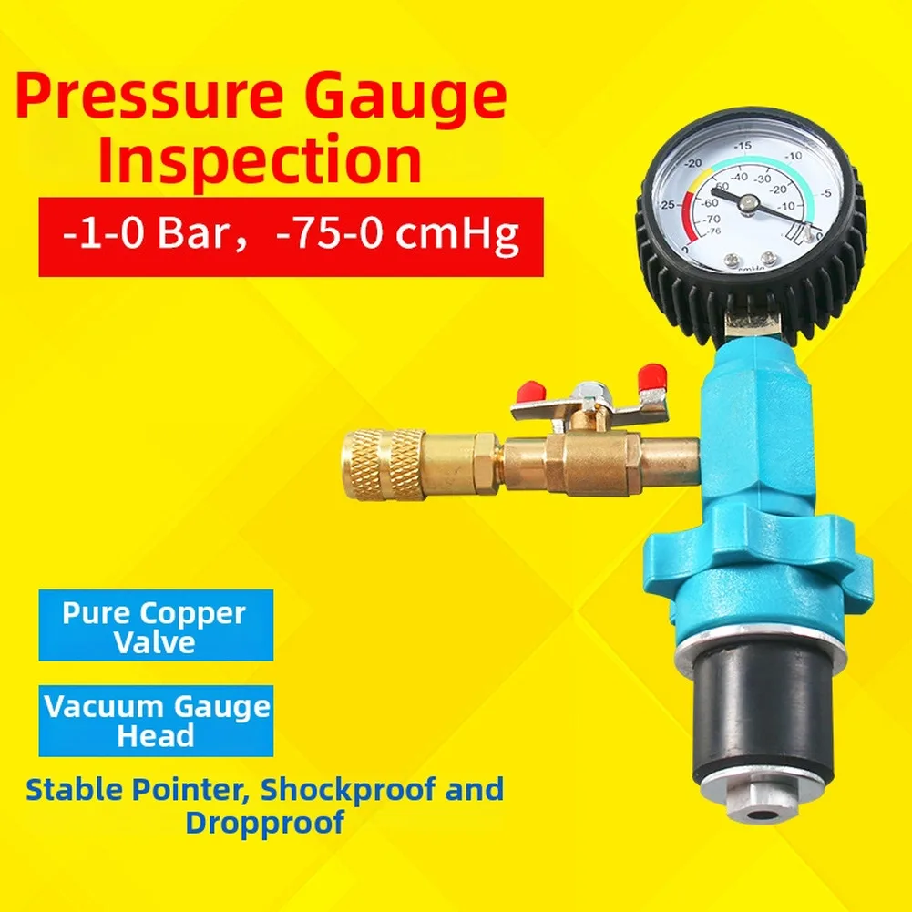 Coolant System Vacuum Refill Tool for Removing Trapped for Air Before Coolant for top on For Most Domestic and Import Vehicles