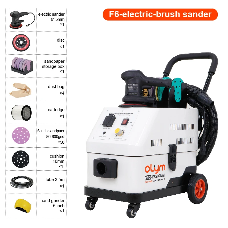 OLYM Latest Automatic Sanding Vacuum Cleaner Grinding Dust Extraction System Dust-free Car Polisher