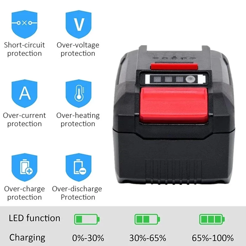 X-Ändern 6800mAh Ersatz für Einhell Power  Batterie Kompatibel mit Alle 18V  Werkzeuge batterien  Led-anzeige