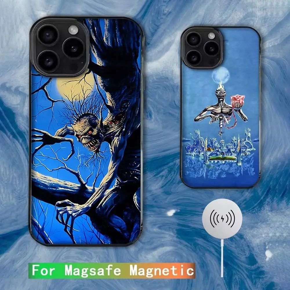 

Fear of the Dark Band Phone Case For iPhone 16e,16,15,14,13,12,11,Plus,Pro,Max,Mini Magsafe Magnetic Wireless Charging