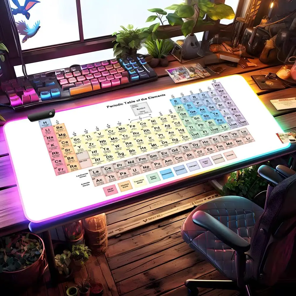 

Коврик для мыши с RGB-подсветкой, игровой коврик для мыши, настольный коврик HD, большой игровой коврик с LED-подсветкой, XXL коврик для мыши