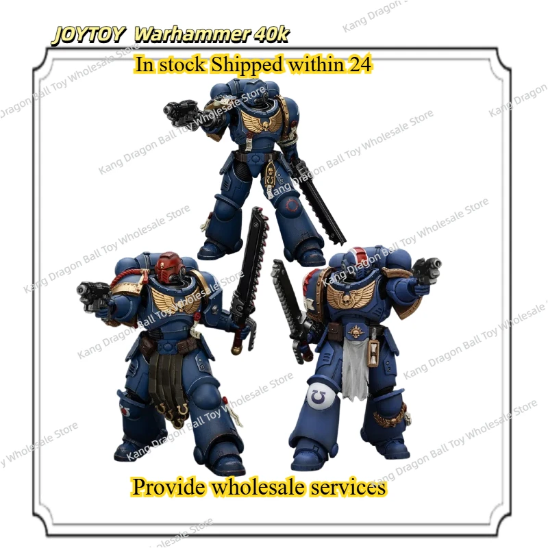 متوفر في المخزون JOYTOY Warhammmer 40K 1/18 شخصية الحركة Ultramarines الملازم Titus Gadriel Chairon طبعة جامعي أنيمي