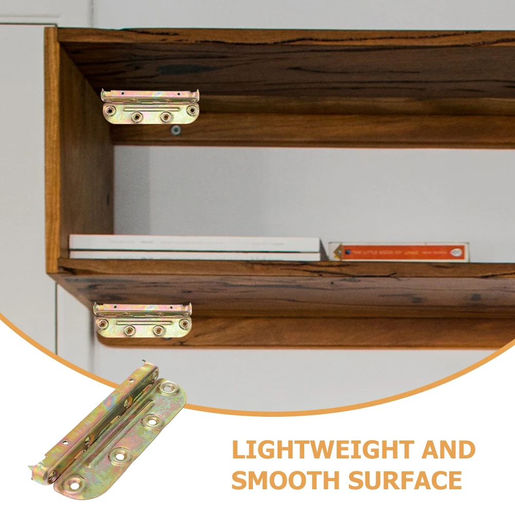 

4 Pcs 8 Inch Bed Hinge Accessories Strong Furniture Hardware Brackets for Bed Frame Rail Connectors Lightweight Smooth