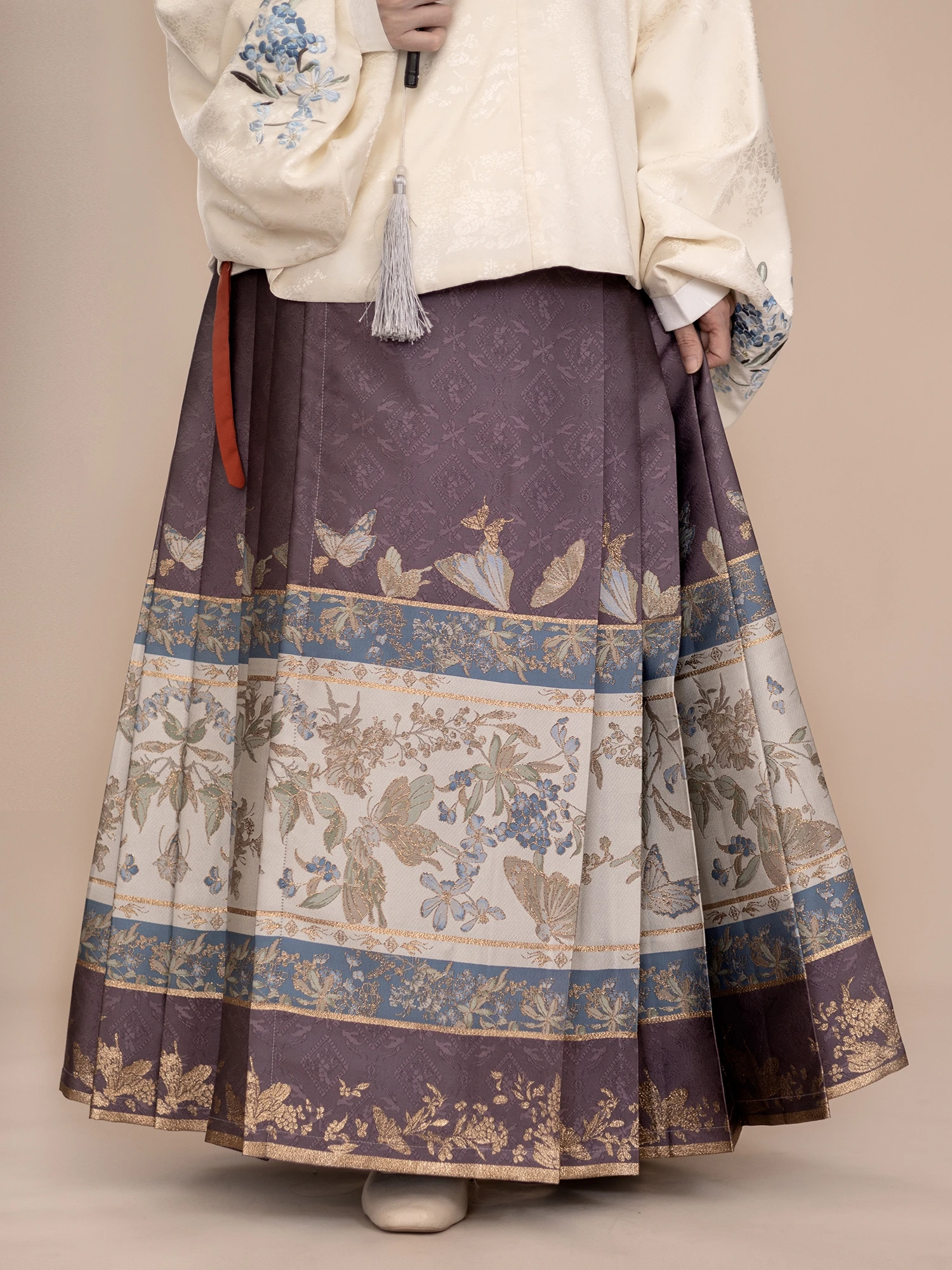 

Dreng of Pear Blossoms Spring And Autumn Ming Dynas f Skirt Hanfu Daily Commuting eup Simulation Flower Pattern