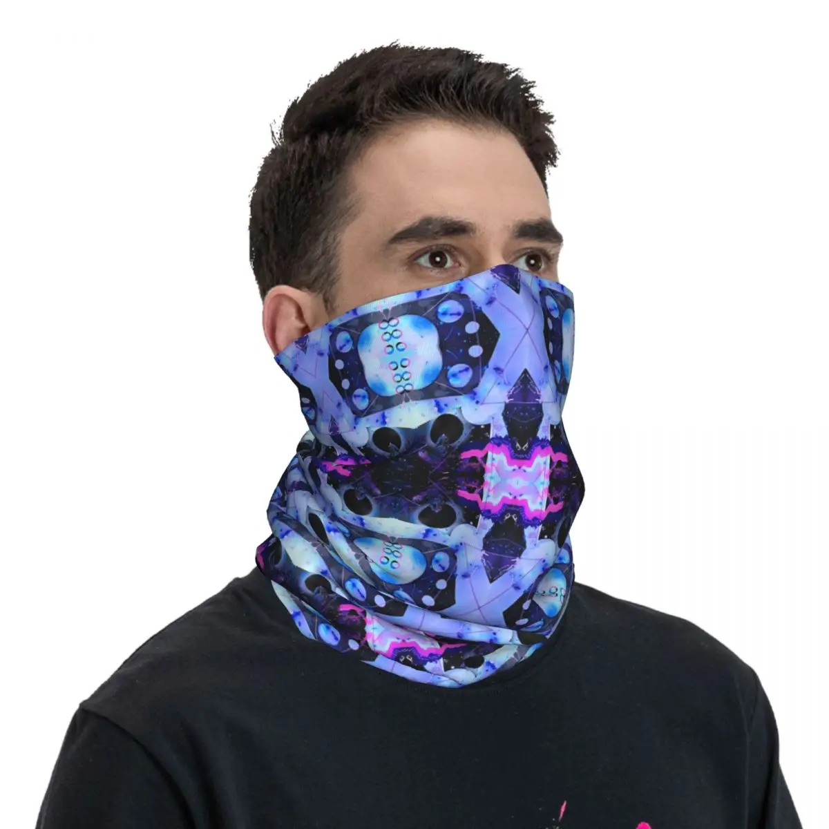 Lave En Glace Schal Halstuch Hals Gesichtsmaske Polyester