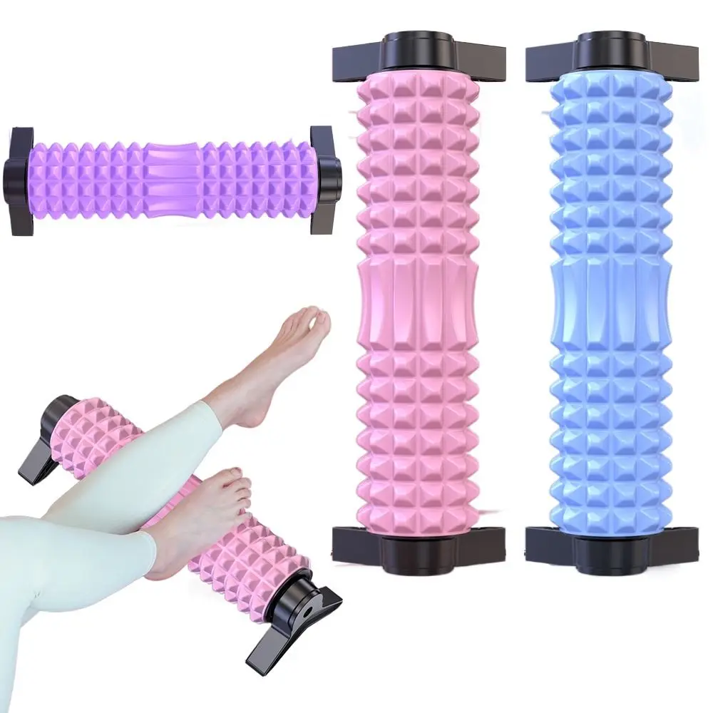 Skinny Legs Foam Shaft Roller with Stand Large Load Bearing Muscle Relaxation Roller Blocks Thicken Non-slip EVA Yoga Column