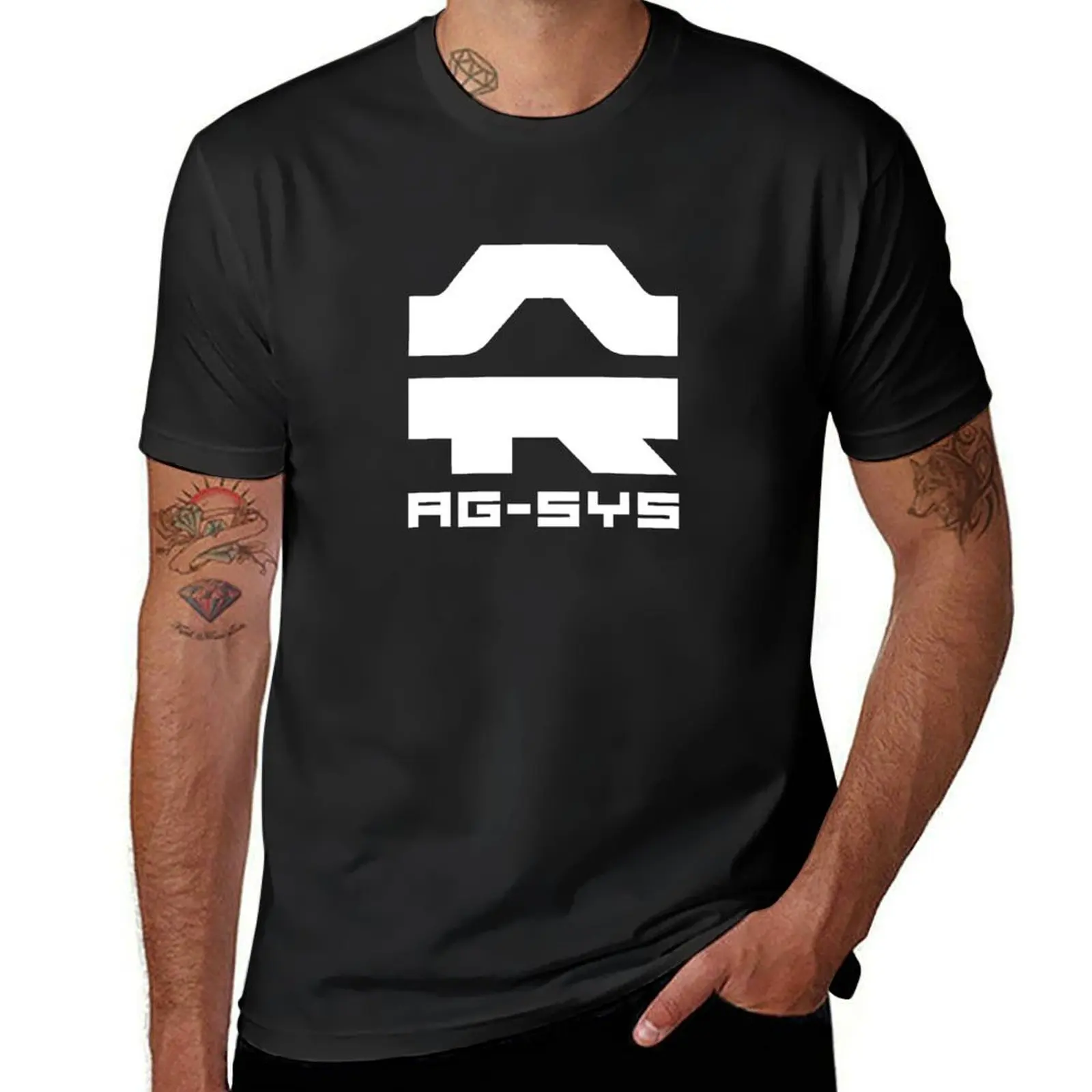 

Wipeout Pulse - AG-System Logo T-Shirt customs quick-drying anime clothes oversized t shirt men