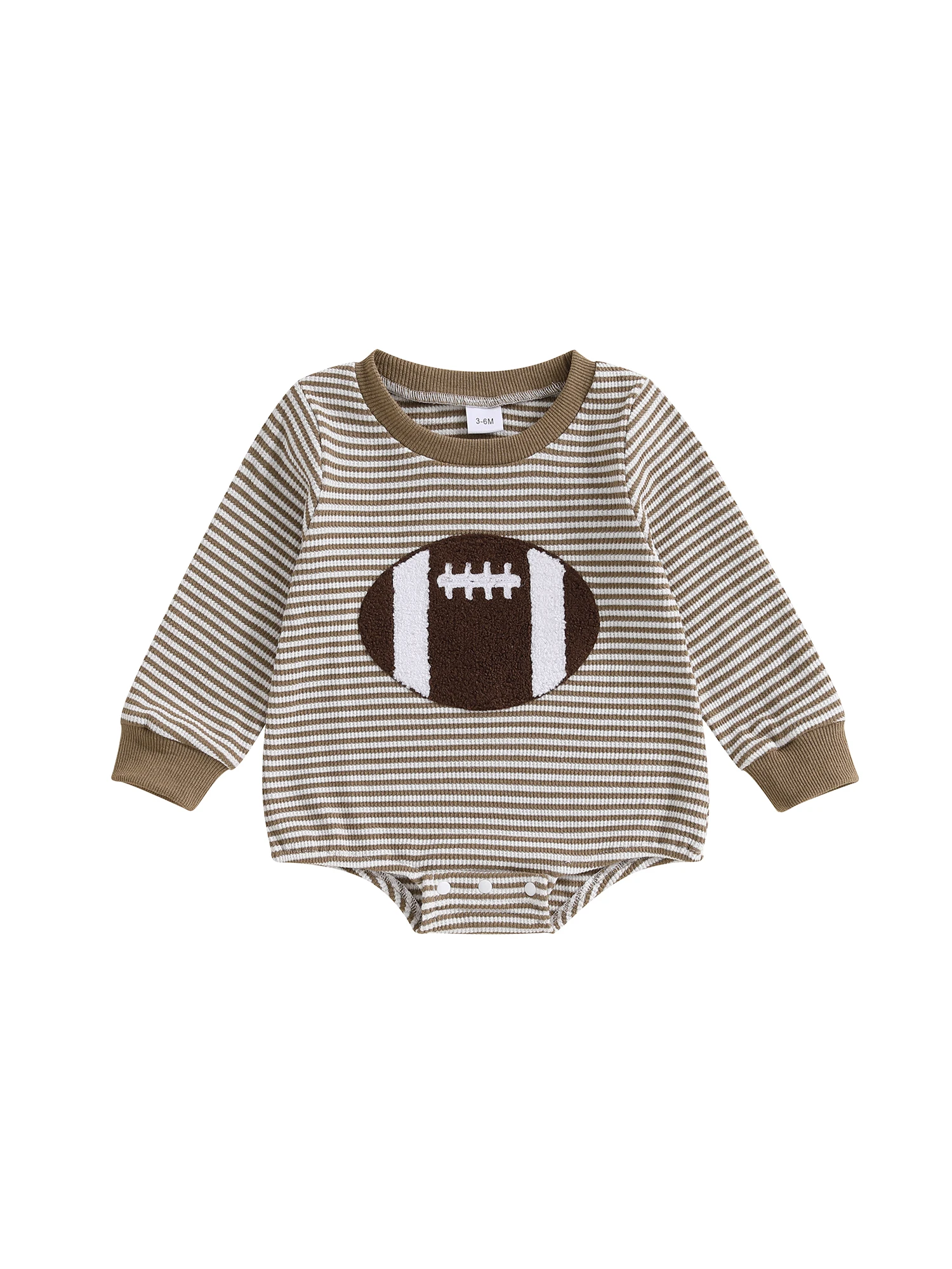 

Infant Boy Jumpsuit with Cute Animal Print and Snap Closure Long Sleeve Round Neck Bodysuit Newborn Winter Playsuit