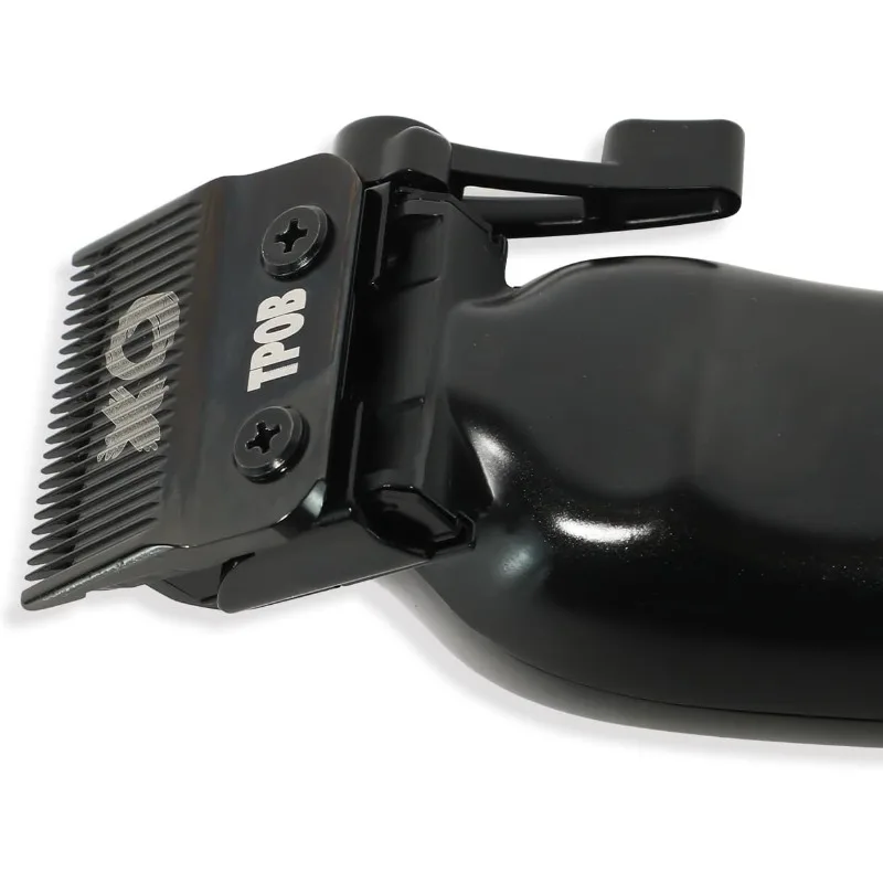 TPOB X Digital Brushless 6800rpm Aparador de cabelo para homens, aparador de lâmina T sem fio recarregável Edgers Clippers, preto