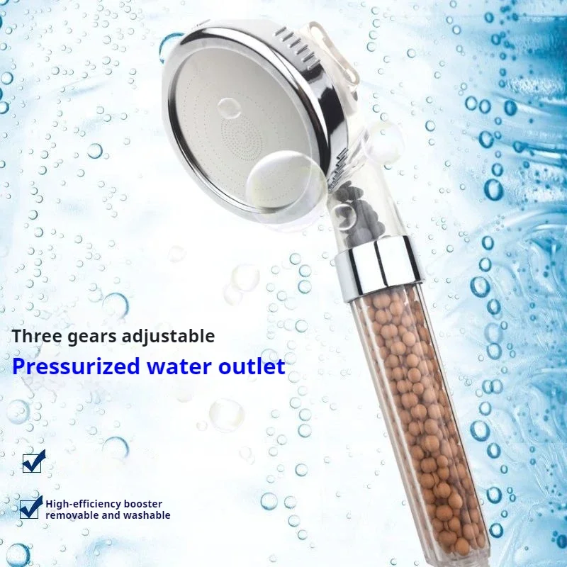 

Shower Head 3 Modes Shower Adjustable High Pressure Water Saving Nozzle Anion Filter Spa Home Shower Bathroom Accessories