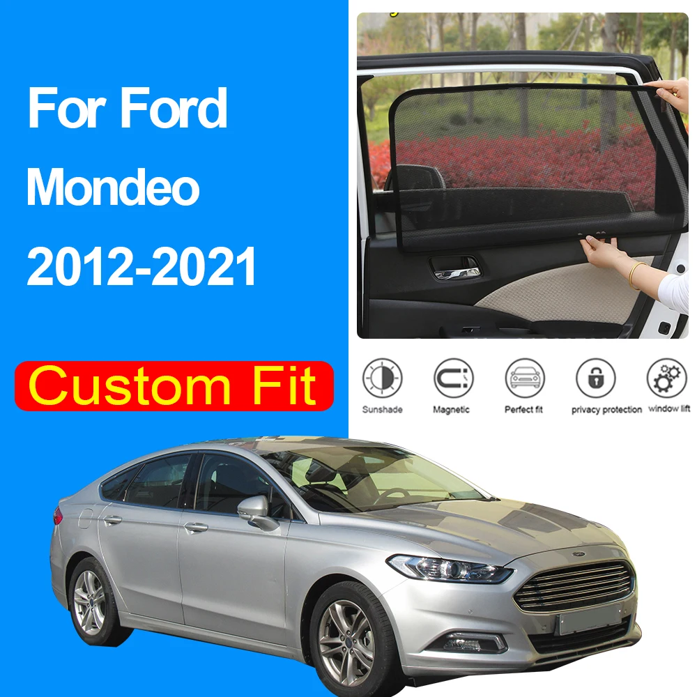 Car Window Cover For Ford Mondeo Sedan Fusion CD391 2012-2021 Magnetic Sunshade Front Rear Side Window Windshield Curtain