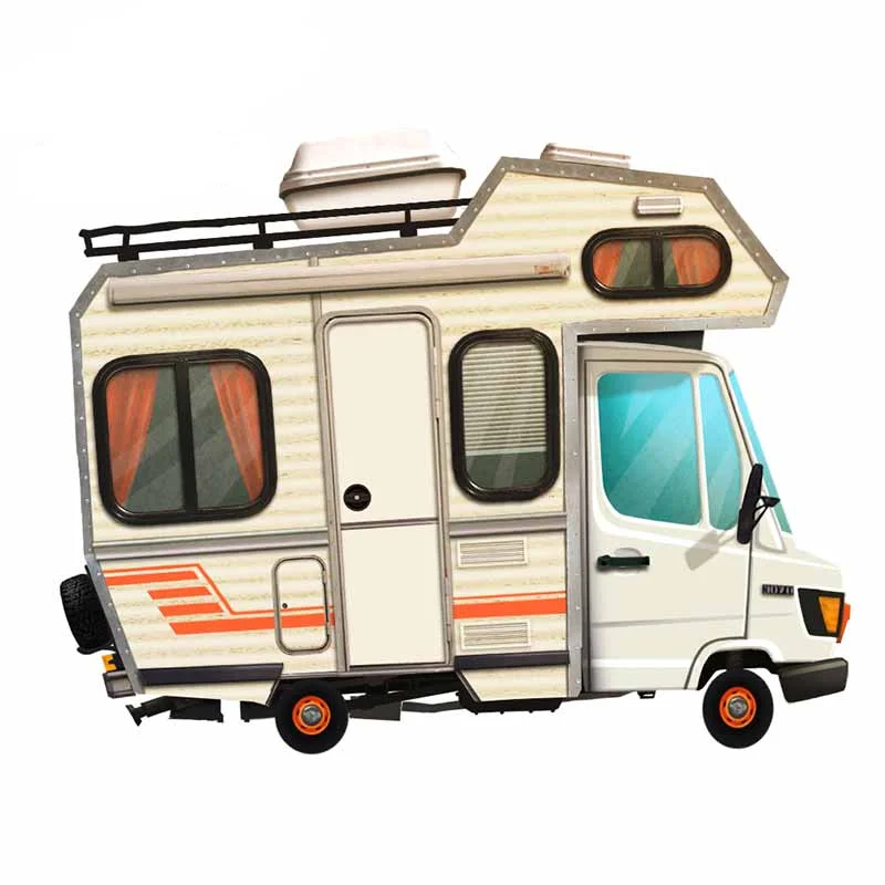 

Colored Camper Van Vinyl Car Stickers Fashion DIY Moto Bumper Window Car Accessories Vinyl Self-adhesive Decals