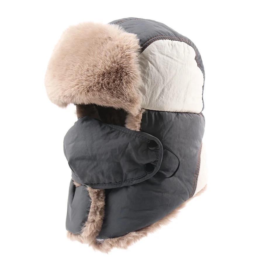 Unisex New Waterproof Windproof Trapper Hat With Removable Face Mask, Warm Ear‑flap Cold‑proof Hat For Frigid Northeast Winter