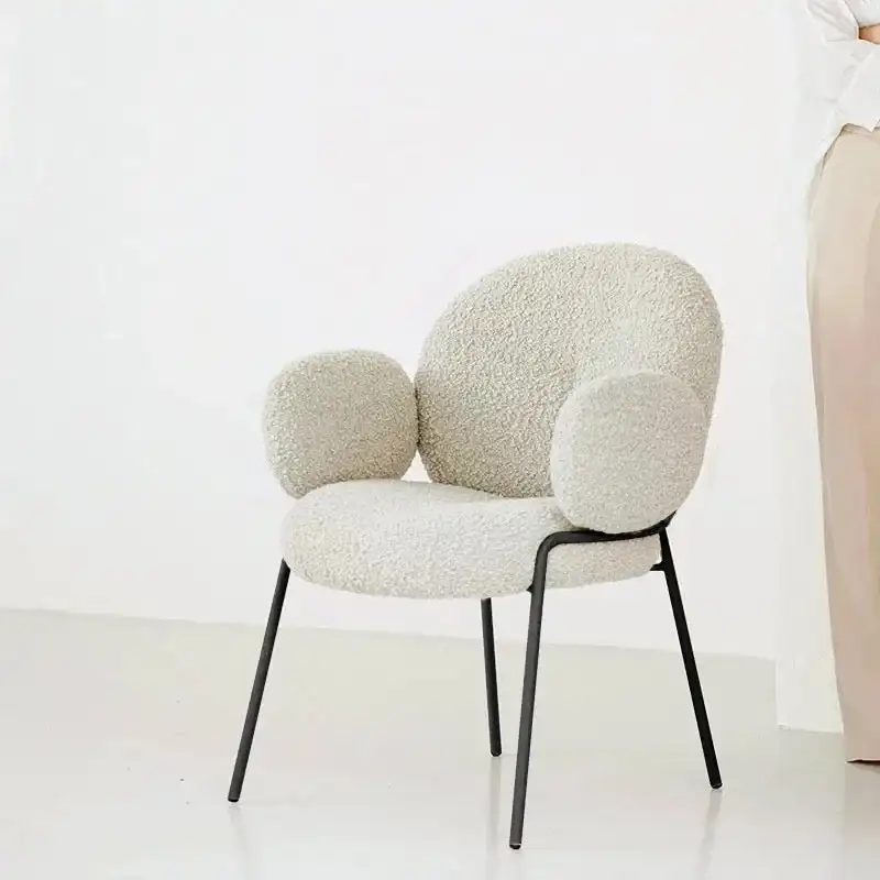 

Современные дизайнерские стулья для ресторанов с обивкой из ткани и металлическим каркасом