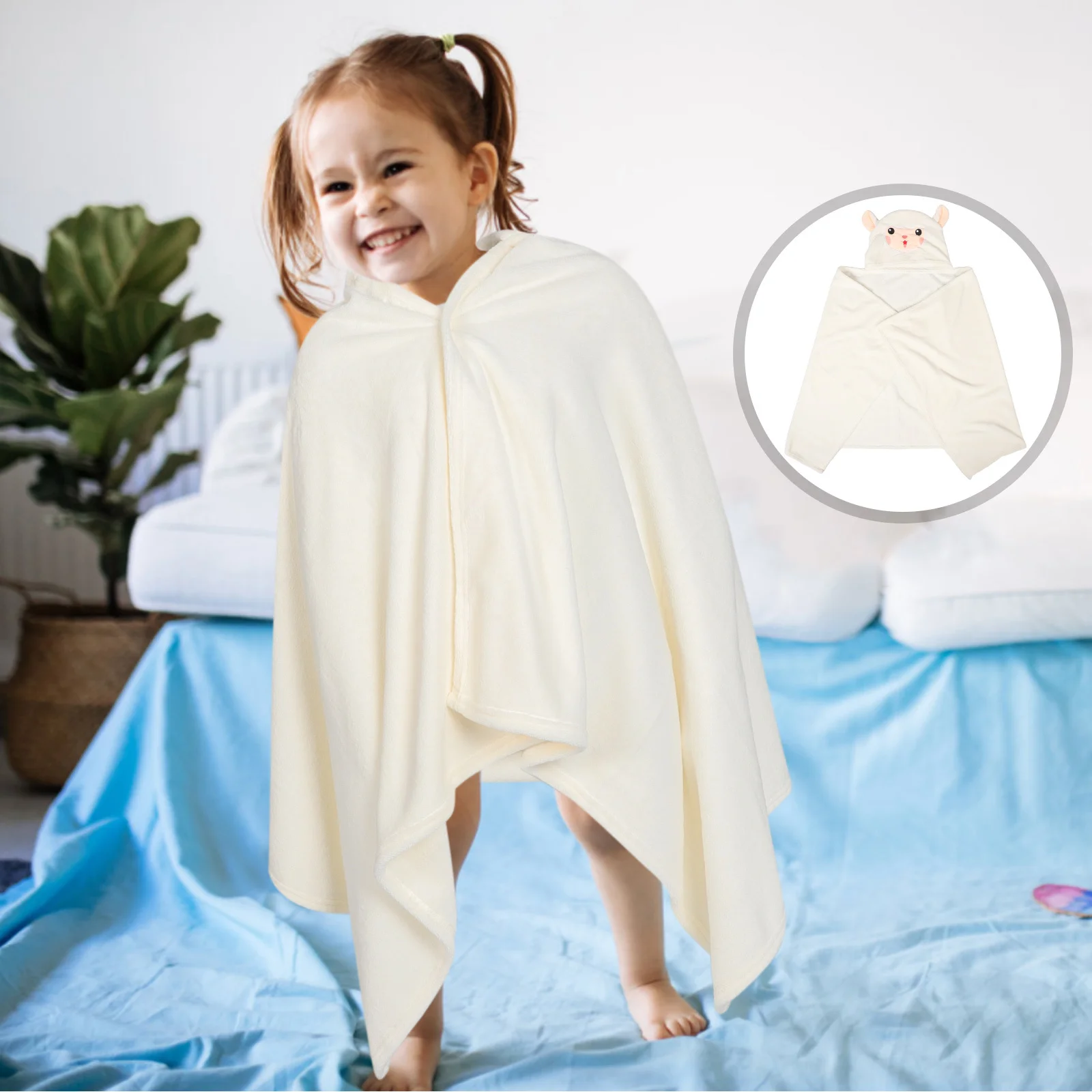 

Толстый детский халат из кораллового флиса, теплое мягкое банное полотенце для малышей, уютный халат, полотенце для детей, полотенца для малышей