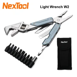 NexTool 8 In 1 Light Wrench W2 Multi Tool Foloding Pliers Multi-functional Spanner Screwdriver Outdoor Camping EDC Hand Tool