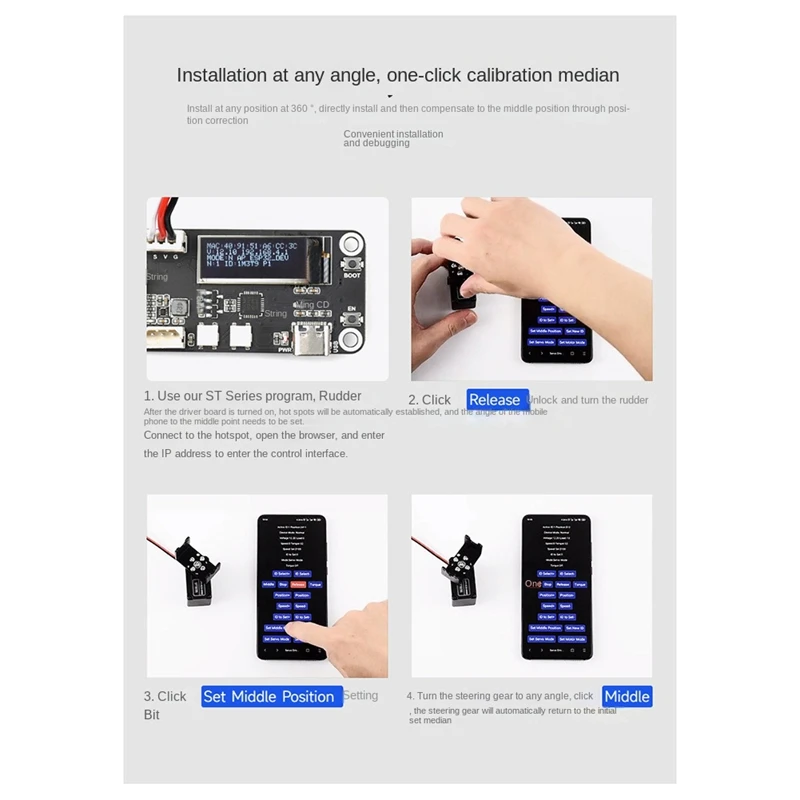 Caliente TTKK Waveshare Servo 30Kg.Cm alta precisión alto par programable 360 °   Servo de bus serie codificador magnético