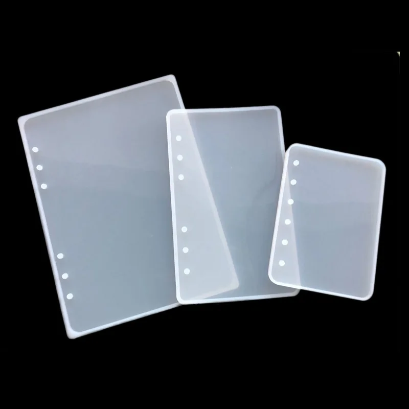 Mirror Crystal Glue Mold A6a7 Notepad Notebook Book Cover Plate Epoxy Mould Baking Accessories 16033