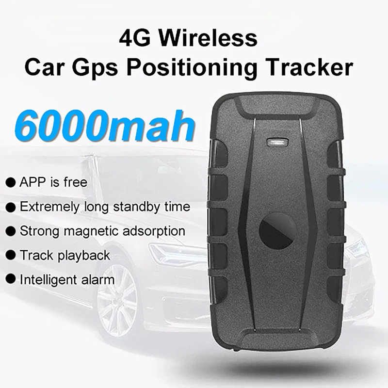 

4G Strong Magnetic Free Installation Car Gps Positioning Tracker GPS Car Locator 6000mAh Precise Positioning Long Standby Alarm