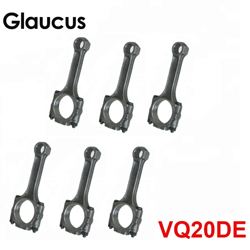 6pcs VQ20DE VQ20 engine connecting rod conrod for Nissan Cefiro A32 A33 QX A32 1995cc 2.0L 1994-2003 12100-31U04 1210031U04