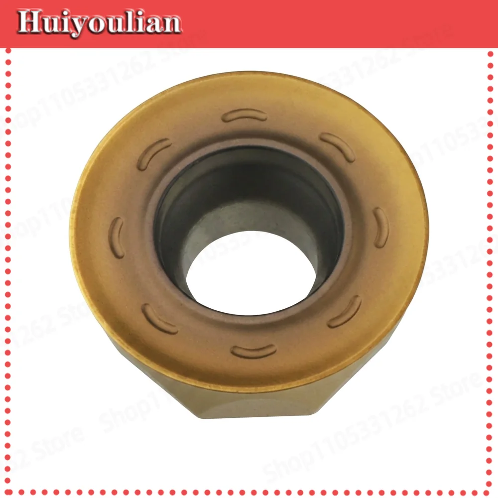 10Pcs RPMT1204 MR8 Carbide Round Milling Insert CX8318 for Carbon Steel Stainless Steel High Temperature Alloy