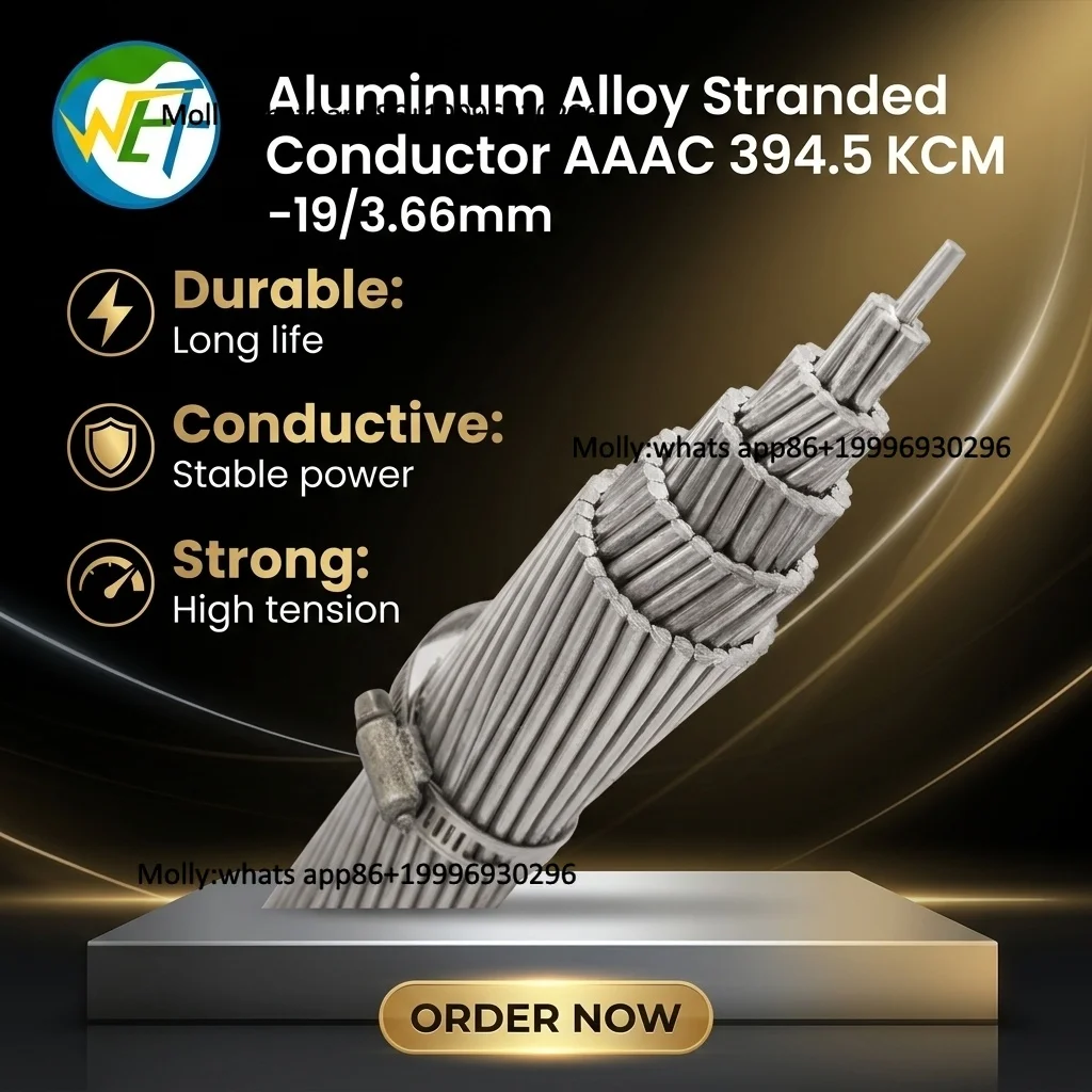 ACSR Conductor 25mm² 7-Strand Aluminum Steel Reinforced Wire 9.61kN ASTM B232 for Overhead Power Transmission Line